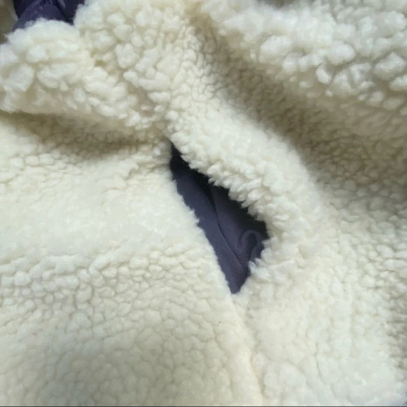 Ivory Ella Sherpa Puffer Mixed Media Women's Hooded Jacket Small NWT - Picture 11 of 11